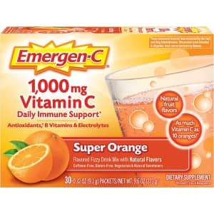 Emergen-C 1,000mg Vitamin C Drink Mix 30-Pack for $4.44 via Sub & Save