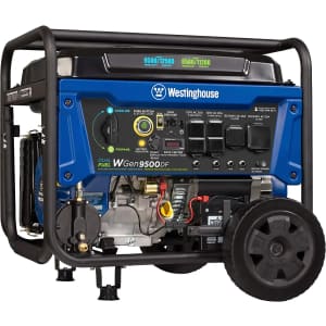 Westinghouse 9,500/12,500-Watt Dual Fuel Portable Generator for $999