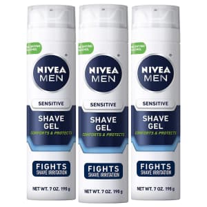 Nivea For Men 7-oz. Sensitive Shaving Gel 3-Pack for $5.98 w/ Sub & Save
