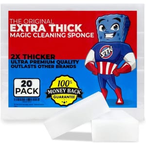 STK Extra Thick Magic Cleaning Pads 20-Pack for $5.80 via Sub & Save STK Extra Thick Magic Cleaning Pads 20-Pack for $5.80 via Sub & Save