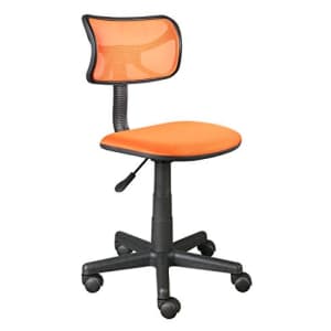 Urban Shop Swivel Mesh Chair, Orange for $36