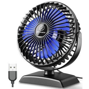USB Mini Desk Fan for $6