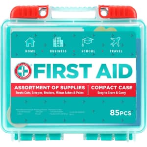 Be Smart Get Prepared 85-Piece First Aid Kit for $5
