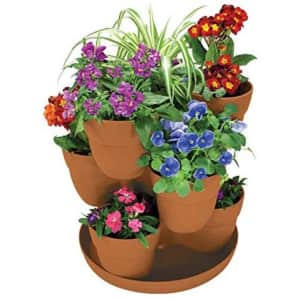 Emsco Bloomers Stackable Flower Tower Planter for $15 Emsco Bloomers Stackable Flower Tower Planter for $15