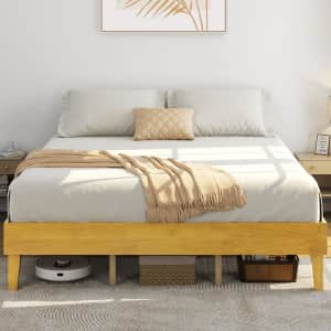 Yaheetech Platform King Bed Frame for $70 Yaheetech Platform King Bed Frame for $70