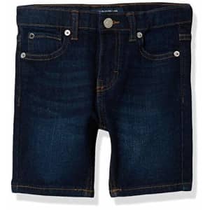 Calvin Klein Boys' Stretch Denim Short, Austin Dark Blue 2, 2T for $20