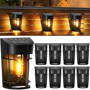 Solar Fence Light 8-Pack for $20