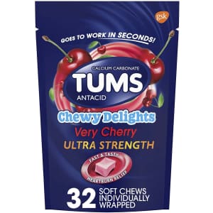 Tums Ultra Strength Antacid Soft Chews 32-Pack for $3