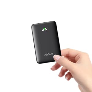 Anouv 10,000mAh Mini Portable Power Bank for $12