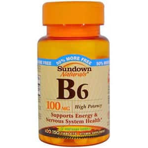 Sundown Vitamin B-6 100 Mg, 150 Count for $22 Sundown Vitamin B-6 100 Mg, 150 Count for $22