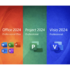 Microsoft Office Pro 2024 + Microsoft Project Pro 2024 + Microsoft Visio Pro 2024 Bundle for $15