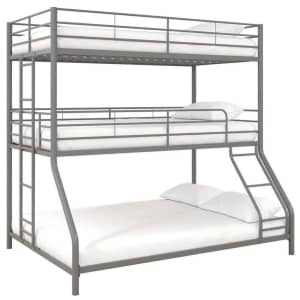 DHP Cormac Metal Twin/Full Triple Bunk Bed for $339