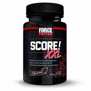 Force Factor Score! XXL Nitric Oxide Booster Supplement for Men with L-Citrulline, Black Maca, and for $10