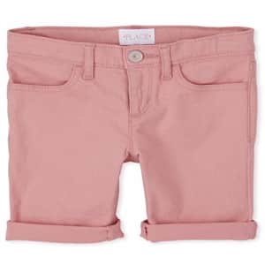 The Children's Place Girls' Slim Solid Skimmer Shorts, Tuscan Glow, 8S for $9 The Children's Place Girls' Slim Solid Skimmer Shorts, Tuscan Glow, 8S for $9