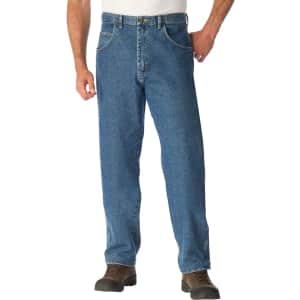 Wrangler Men's Trail Trekker Relaxed Fit Jeans for $13