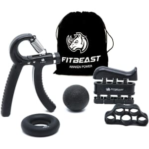 FitBeast Hand Grip Strengthener 5-Piece Kit for $17