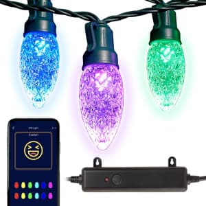 Novolink 11-Foot WiFi RGB Color-Changing String Lights for $60