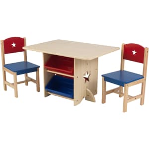 KidKraft Wooden Star Table & Chair Set for $86