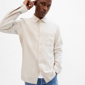 Gap Factory Men's Untucked Fit Flannel Shirt for $21