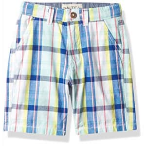 Nautica Boys' Flat Front Shorts, Blue Tiny Plaid, 5 for $19 Nautica Boys' Flat Front Shorts, Blue Tiny Plaid, 5 for $19
