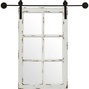 Stone & Beam 33" x 18" Vintage-Look Barn Door Wall Mirror for $47 w/ Prime