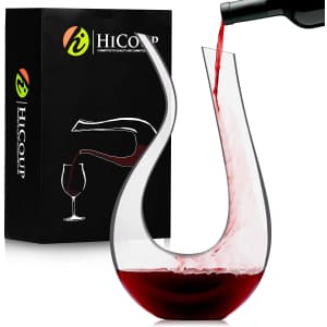 HiCoup Red Wine Decanter with Aerator for $24