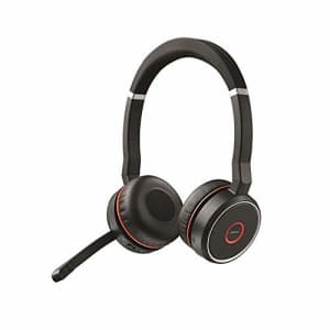 Jabra Evolve 75 UC Stereo Wireless Bluetooth Headset / Music Headphones Including Link 370 (U.S. for $235
