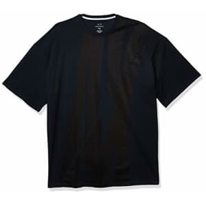 A|X Armani Exchange Men's Loose Fit T-Shirt with Large Slashed AX on Front, Navy, S for $50