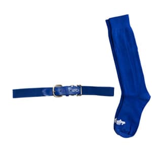 Rawlings Baseball Belt & Socks Combo, Royal Blue, Small for $15