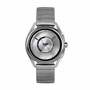 Emporio Armani Men's Stainless Steel Plated Touchscreen Smartwatch, Color: Silver-Tone (Model: for $345 Emporio Armani Men's Stainless Steel Plated Touchscreen Smartwatch, Color: Silver-Tone (Model: for $345