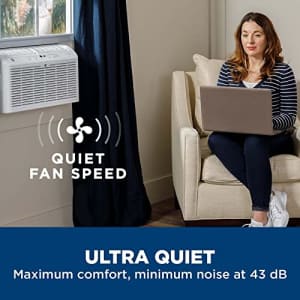 GE Window Air Conditioner 8000 BTU, Wi-Fi Enabled, Black, Energy-Efficient Cooling for Medium for $409