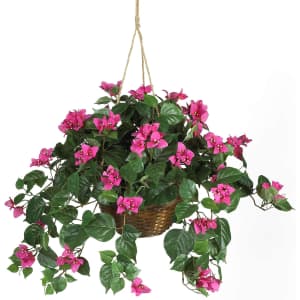 Nearly Natural Bougainvillea Hanging Plant for $37
