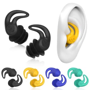 Waterproof Swimming Ear Plugs 4-Pair Pack for $5