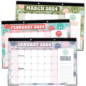 Hadley Designs 2024-2025 Retro Desk Calendar for $8
