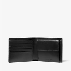 Michael Kors Men's Cooper Graphic Pebbled Leather Billfold Wallet with Coin Pouch for $49