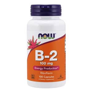 Now Foods NOW Supplements, Vitamin B-2 (Riboflavin) 100 mg, Energy Production*, 100 Capsules for $7