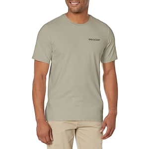 Dockers Men's Slim Fit Short Sleeve Graphic Tee Shirt, Forest Fog, Medium for $11