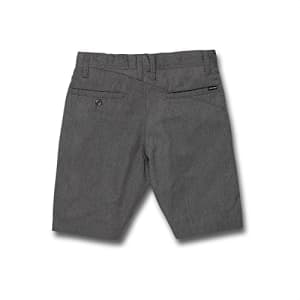 Volcom Boys' Big V Monty Chino Shorts, Charcoal Heather, 25 for $17