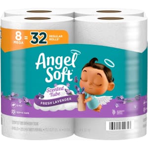 Angel Soft Fresh Lavender Scent Toilet Paper Mega Roll 8-Pack for $3.89 via Sub & Save