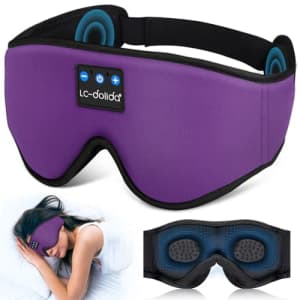 Sleep Mask with Bluetooth Headphones for $12