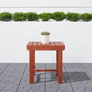 Malibu V1802 Outdoor Patio Wood Side Table, Natural for $22 Malibu V1802 Outdoor Patio Wood Side Table, Natural for $22