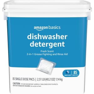 Amazon Basics Dishwasher Detergent Pacs 85-Pack for $12 via Sub & Save