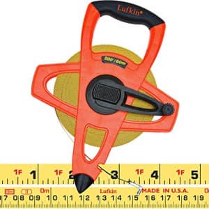 Crescent Lufkin 1/2" x 60m/200' Hi-Viz Orange Fiberglass SAE/Metric Dual Sided Tape Measure - for $53