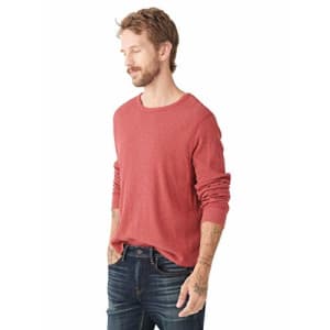 Lucky Brand Men's Long Sleeve Crew NeckThermal Shirt, Red, M for $82