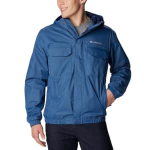 Columbia Men's Lava Canyon Omni-Tech Hooded Rain Jacket for $50