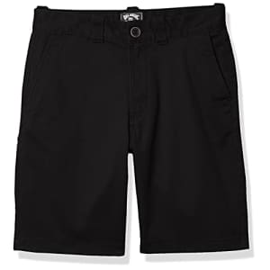 Billabong boys Classic Stretch Chino Casual Shorts, Black, XX-Small US for $21