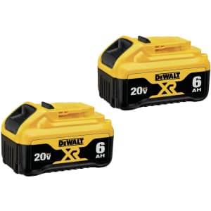 DeWalt 20V MAX 6Ah Battery 2-Pack: $169