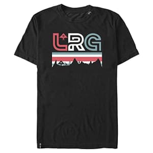 LRG Lifted Research Group Wavy Astro Young Men's Short Sleeve Tee Shirt, Black, Small for $17