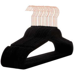 AmazonBasics Slim Velvet Non-Slip Suit Hanger 30-Pack for $16