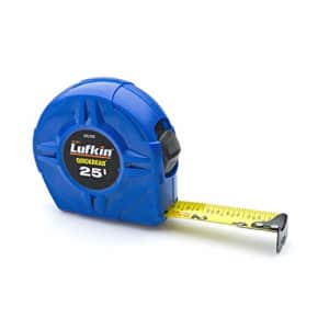 Crescent Lufkin 1" x 25' Hi-Viz Blue Quickread Yellow Clad Tape Measure - QRL625MP for $10